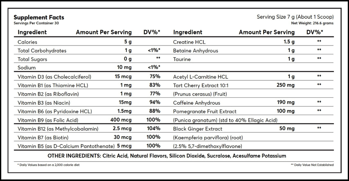 XCEL+ | Pre-Workout